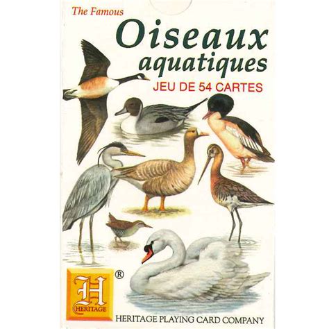 Jeu De Cartes Oiseaux Aquatiques Ligue Royale Belge Pour La