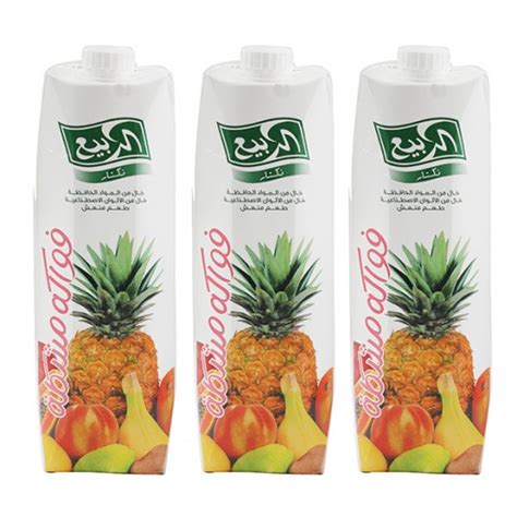 Buy Al Rabie Fruit Cocktail Nectar Juice 3 X 1 L توصيل