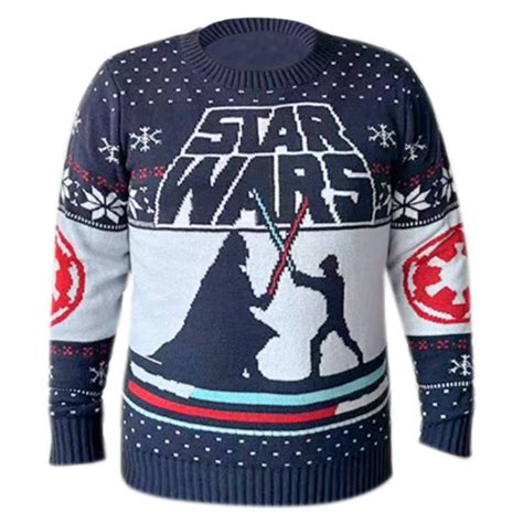 Ugly Suéter Star Wars Talla CH con Bordados Navideños Darth Vader vs