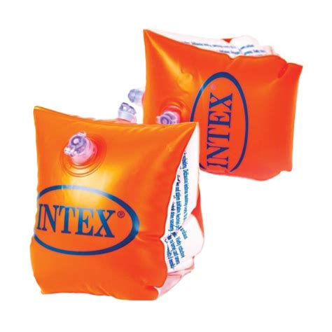Детские надувные нарукавники для плавания Intex оранжевые, от 3 лет, 23 ...