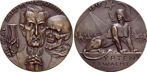 Medaillen Von Karl Goetz 1875 Bis 1950 Bronze Medaille 1915 Winz Rf