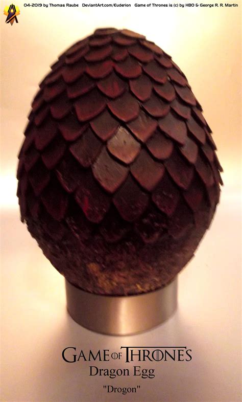 Game of Thrones Dragon Egg Prop Drogon by Euderion on DeviantArt