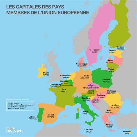 Carte Des Capitales Europ Ennes Touteleurope Eu