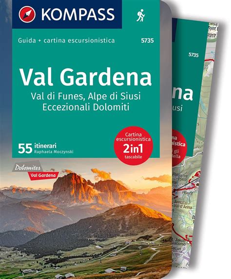 Amazon It Carta Escursionistica Kom Val Gardena Val Di Funes