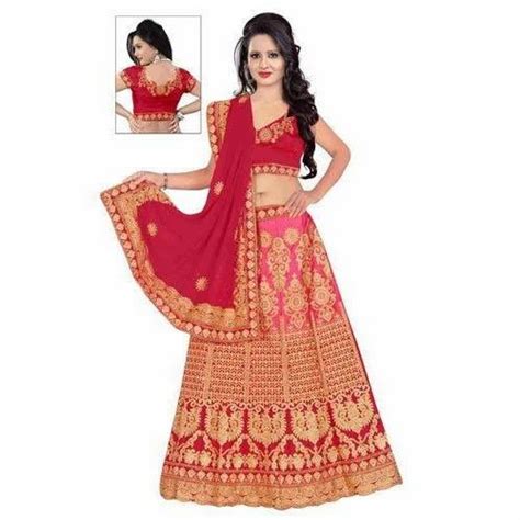 Semi Stitched Party Wear Ladies Embroidered Lehenga Choli Size Free Size Packaging Type