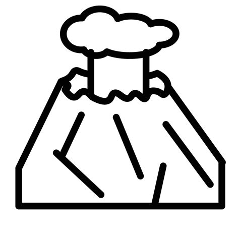 Volcano Line Icon Design 46966066 Vector Art At Vecteezy