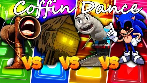 Siren Head Vs Spider House Head Vs Thomas Train Exe Vs Sonic The