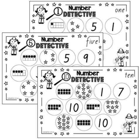 Number Detective 1 20 Top Teacher Worksheets Library