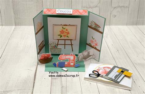 Carte Mon Petit Atelier Et Son Tuto Yvette Dames Scrap