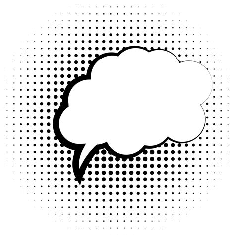 Comic speech bubble for text. Vector illustration. Bubble for text ...