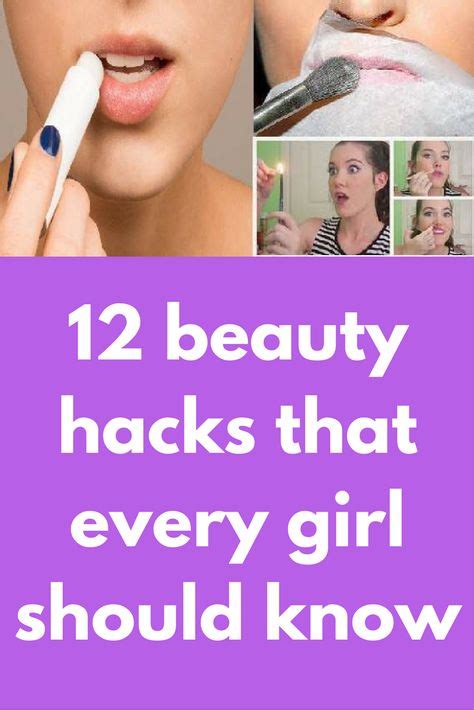 12 Beauty Hacks That Every Girl Should Know With Images Beauty