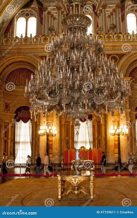 Dolmabahce Palace Interior, Istanbul Editorial Photo - Image of ...