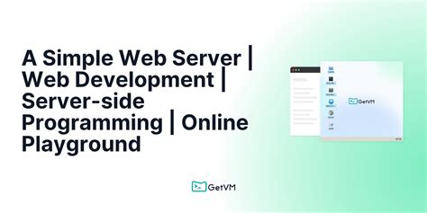 A Simple Web Server Web Development Server Side Programming