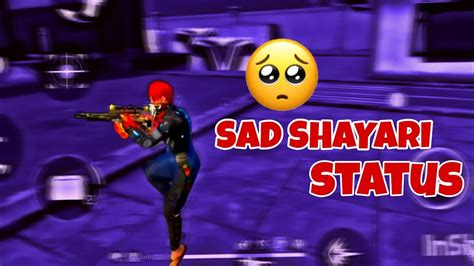 Free Fire Sad Shayari Status 🥺🥺🥺 Montege Video 1k Freefire