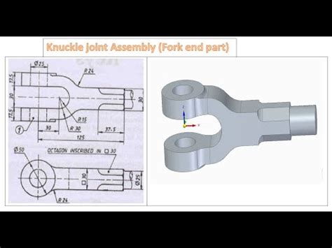 Fork End Part Knuckle Joint Assembly Youtube