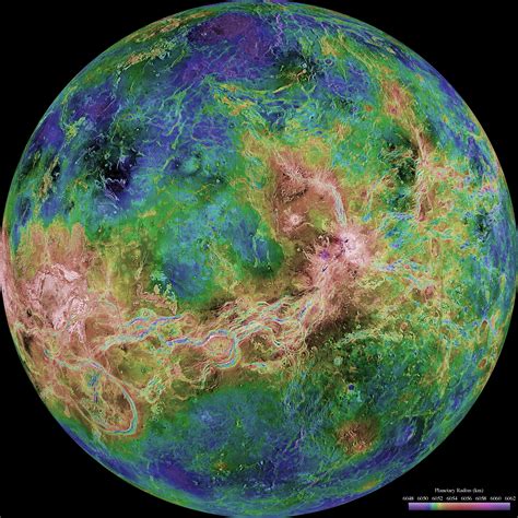 A view of Venus as revealed by more than a decade of radar investigations, culminating in the ...