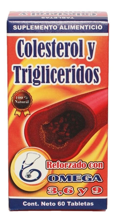 Colesterol Y Triglicéridos Tabletas Suplemento Alimenticio Mercado Libre