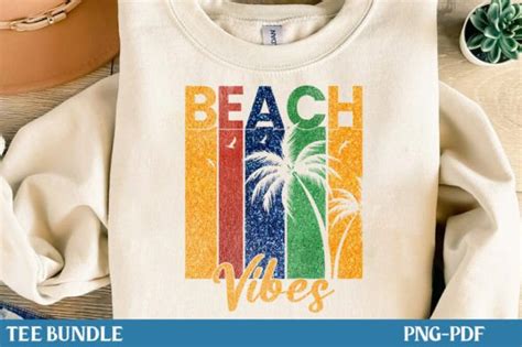 Beach Vibes Retro Summer Design Png Pdf Graphic By Teebundle