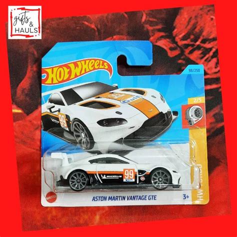 Hot Wheels Aston Martin Vantage Gte White Hw Turbo Toy Cars