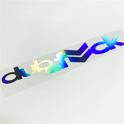 Oilslick Sticker WOMO As Fck Sticker Front Rear Window Holo Etsy