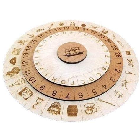 Zodiac Cipher Mini Constellations Cipher Wooden Cipher Wood Wheel