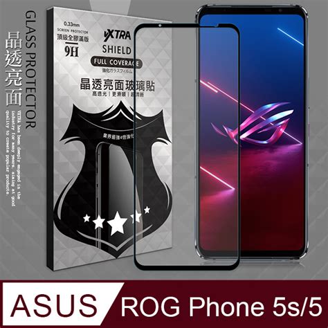 Vxtra 全膠貼合 Asus Rog Phone 5s5 Zs676ks Zs673ks 滿版疏水疏油9h鋼化頂級玻璃膜黑