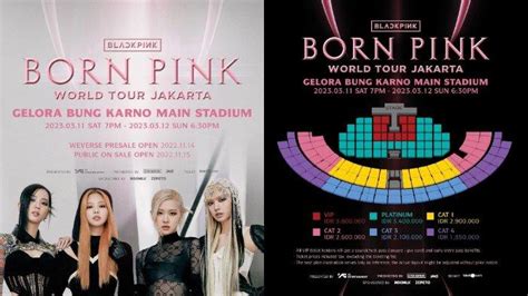 Harga Tiket Konser Blackpink Born Pink World Tour Jakarta Maret