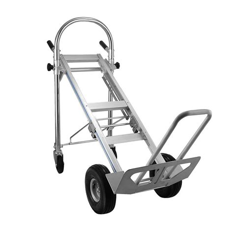 3 In 1 Convertible Aluminum Hand Truck With Flat Free Wheels Floding