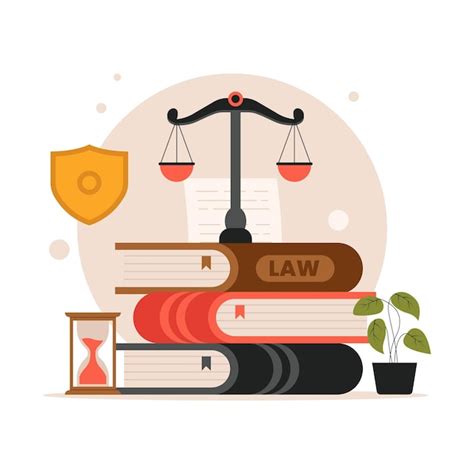 Premium Vector Law And Justice Concept