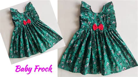 Baby Frock Cutting And Stitching Very Easy Tutorial Frill Baby Frock