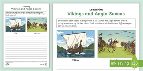 Vikings And Anglo Saxons Comparison Activity Teacher Made