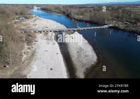 Europe Italy Pavia Water Emergency And Drought Aridity Po Ticino