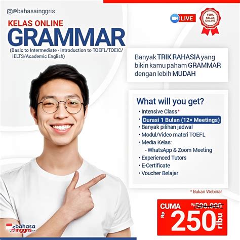 Kelas Grammar Online Bahasa Inggris