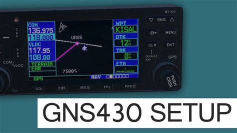 Quick And Efficient GNS430 Moving Map Setup YouTube