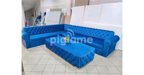 6 Seater Button Tufted L Shape Sofa Plus Ottoman In Nairobi CBD PigiaMe