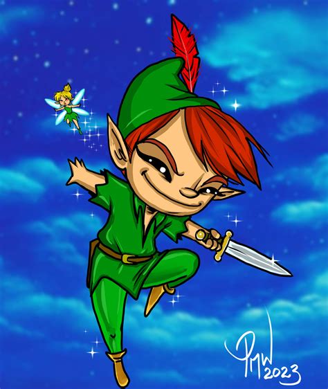 Peter Pan And Tinker Bell By Painsmash On Deviantart