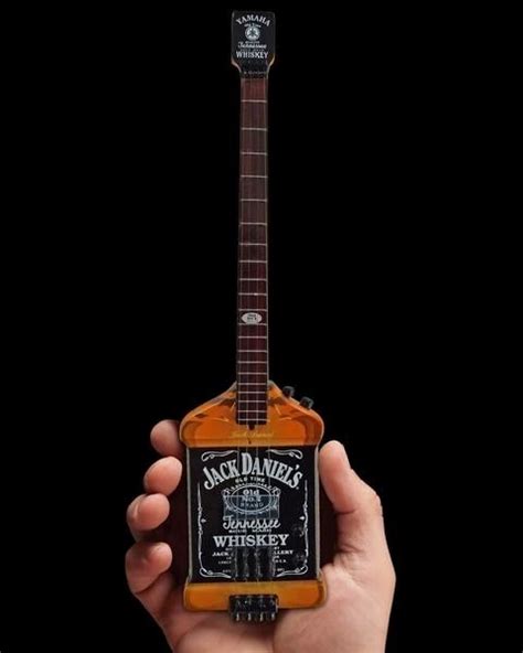 Van Halen Michael Anthony Jack Daniels Miniature Bass Guitar Replica ...