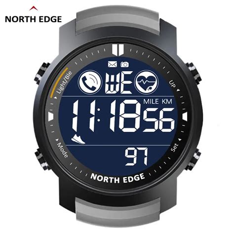 NORTH EDGE Men S Digital Watch Military Waterproof 50M Running Sports