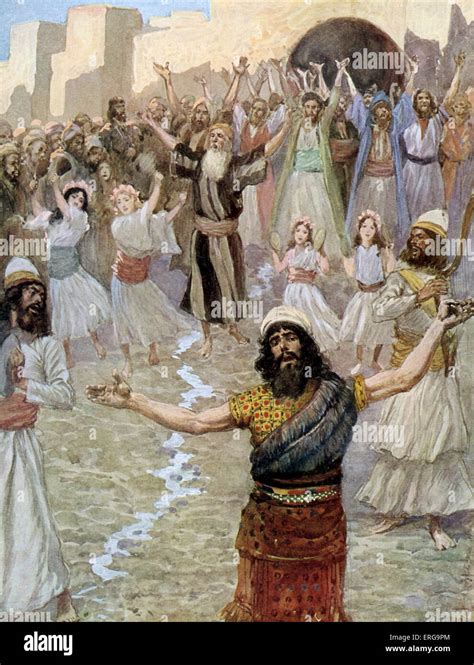 Saul Prophesises With The Prophets By J James Tissot Illustration To