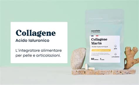 Collagene Acido Ialuronico Con Vitamina C Integratore Per Pelle