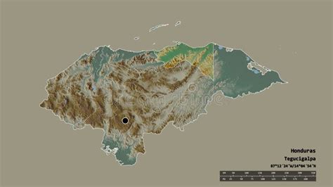 Ubicación Del Departamento De Colon De Honduras Administrativo Stock