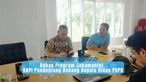 Bahas Program Jakamantul Knpi Pandeglang Undang Kepala Dinas Pupr