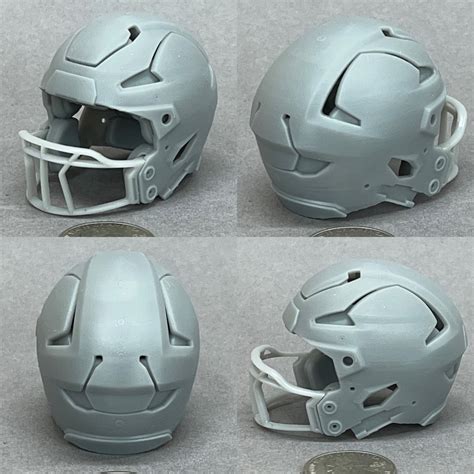 D Printed Riddell Axiom Pocket Pro Scale Modern Era Football Helmet Etsy