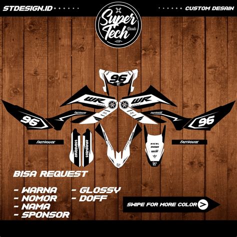 Jual Decal Wr Full Body Variasi Decal Wr Supermoto Aksesoris Stiker