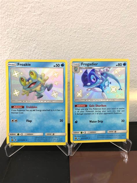 Froakie & Frogadier Shiny Pokemon Card, Hobbies & Toys, Toys & Games on ...