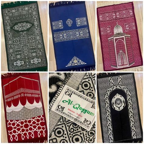 Jual Sajadah Tenun AL QAYYUM Kiswah Ukuran Tanggung Medium Midi