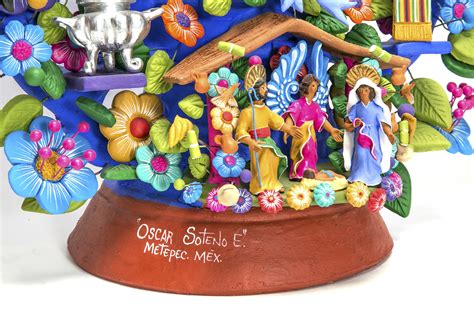 Arbol De Las Artesanias Ceramics Mexican Folk Art Clay Tree Of Life