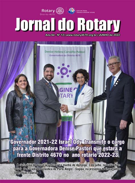 Calam O Jornal Do Rotary Distrito Ed Junho De