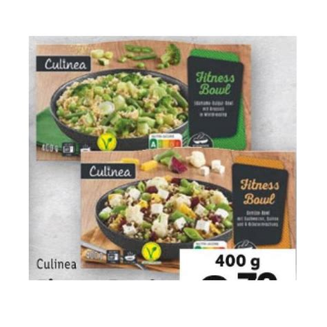 Culinea Fitness Bowl Versch Sorten Lidl 400 Gramm 1 Packung Angebot