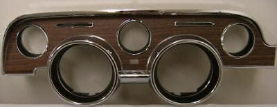 Ford Mustang Instrument Bezel Deluxe Wood Woodgrain Finish W O